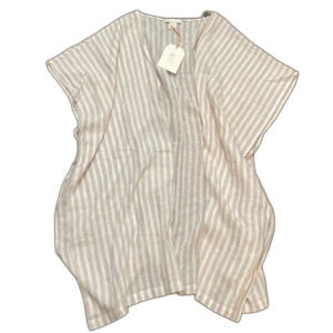 Rachel Ashwell Open Front Striped Kimono